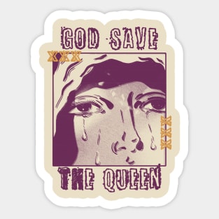 God Save The Queen! Sticker